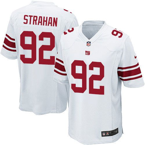 Men New York Giants #92 Michael Strahan Nike White Game Player NFL Jersey->new york giants->NFL Jersey